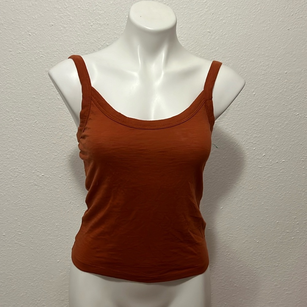 Wild Fable Rust Cropped Top Sz S